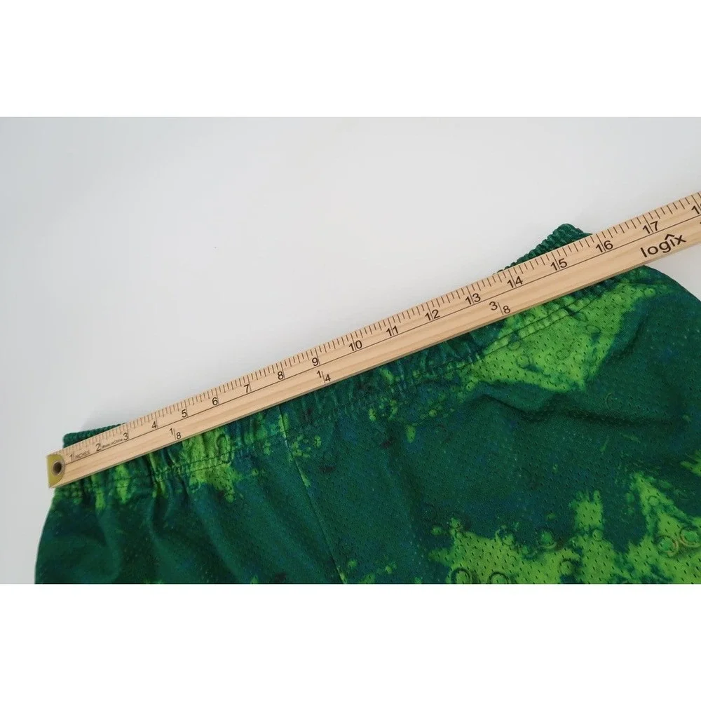 Eric Emanuel x Mountain Dew Mens XL Green Mesh Basic Shorts‎